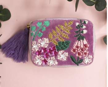 Preview: Schmuckkästchen Reise Samt